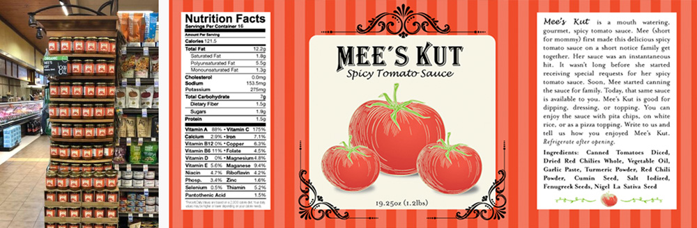 Mee's Kut labels